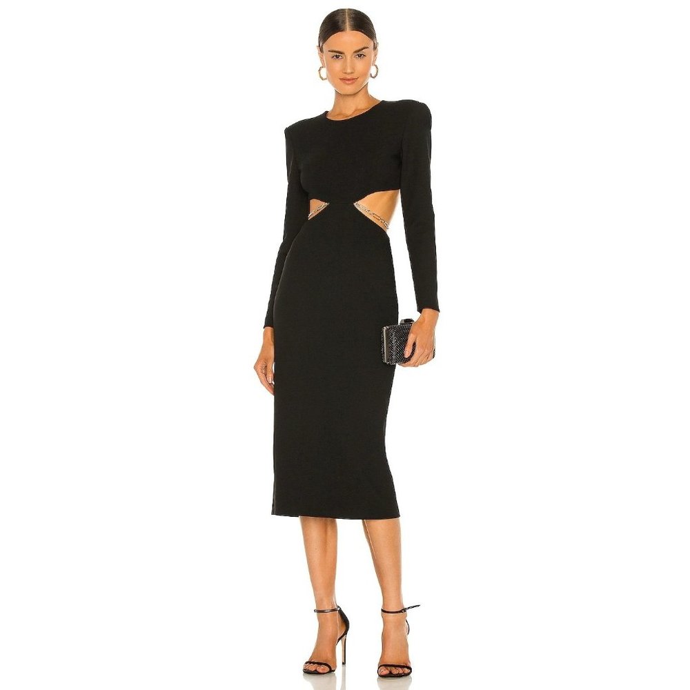 MISHA COLLECTION Black Long Sleeve Dress